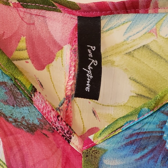 2 for $ 20🪀 Flower Print Blouse Size Large - Picture 3 of 4